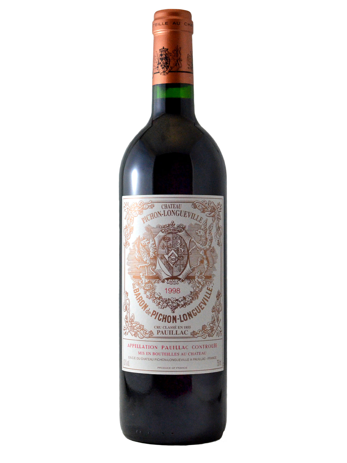 ワイン Chateau Pichon Longueville 1998 Château Baron de Pichon-Longueville Pauillac 1998 – Kenaston Wine