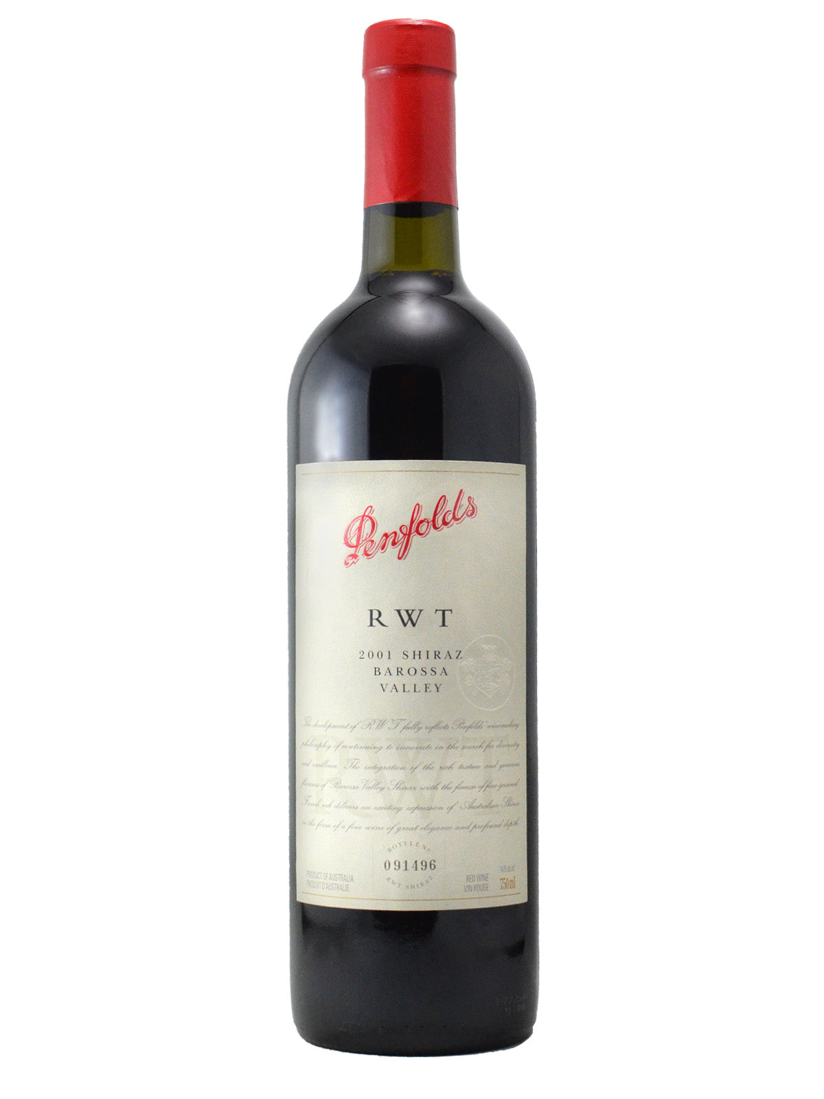 Penfolds RWT Barossa Valley Shiraz 2001