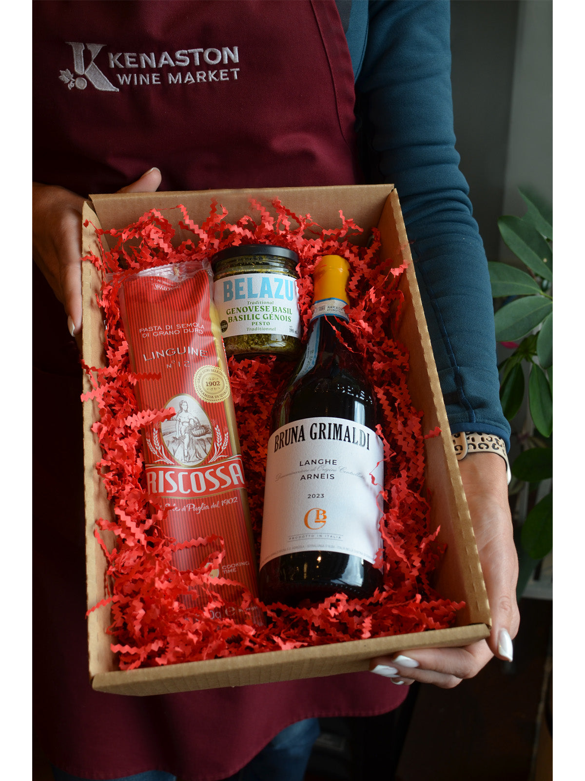 "Pesto and Pasta and Vino - Oh My!" Basket