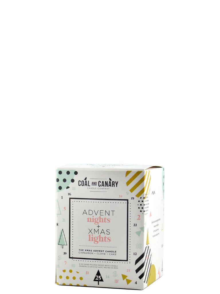 Coal and Canary 8oz. Advent Candle