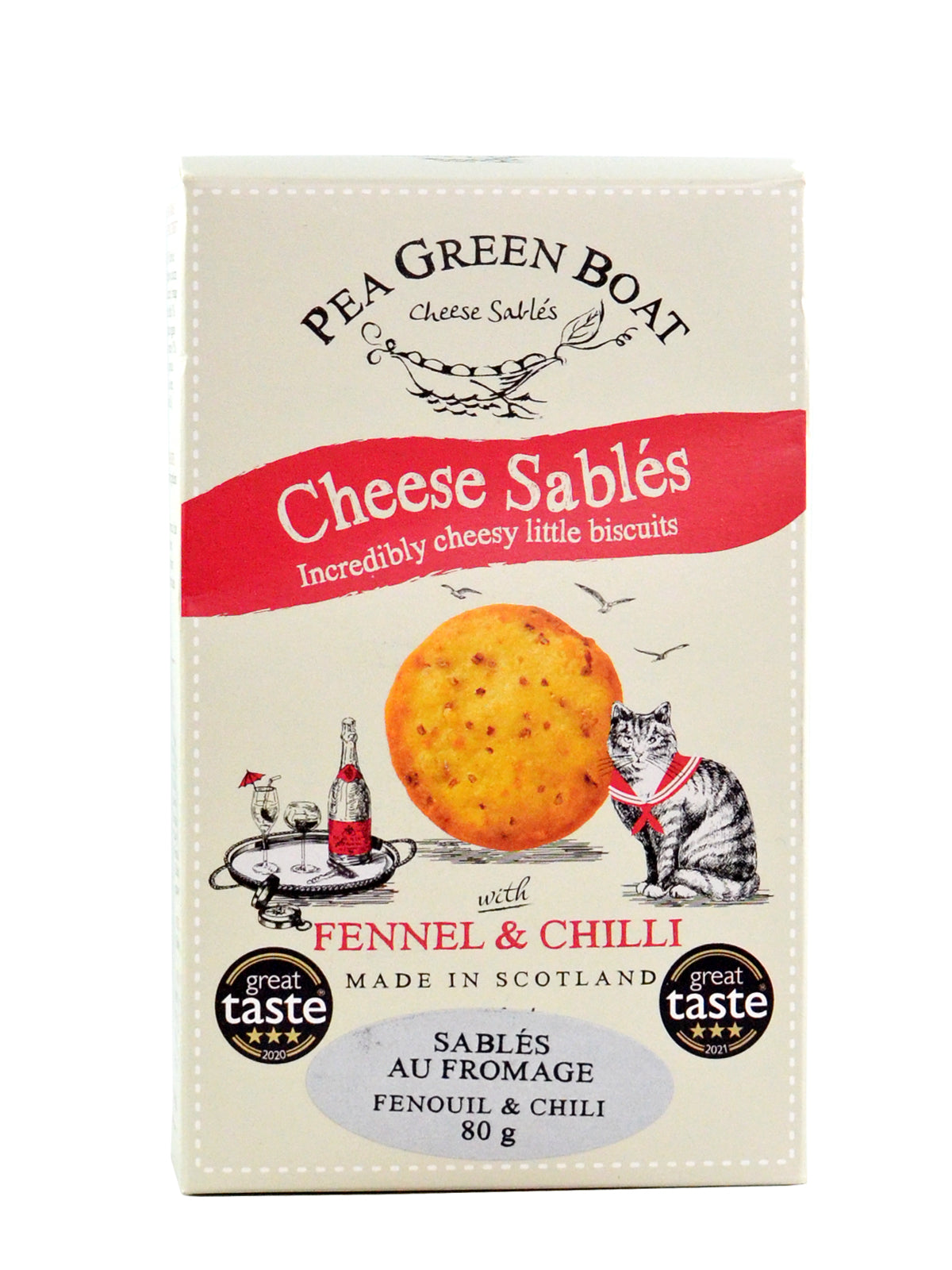 Pea Green Boat Cheese Biscuits